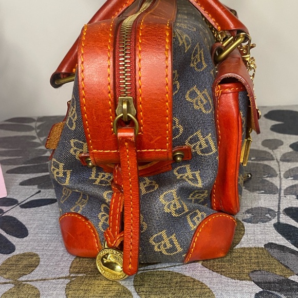 Vintage Dooney Satchel Denim With Matching Wallet - Picture 4 of 11